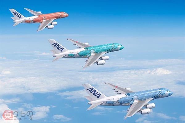 ANA運航の成田～ホノルル線 すべてエアバスA380型機「フライングホヌ