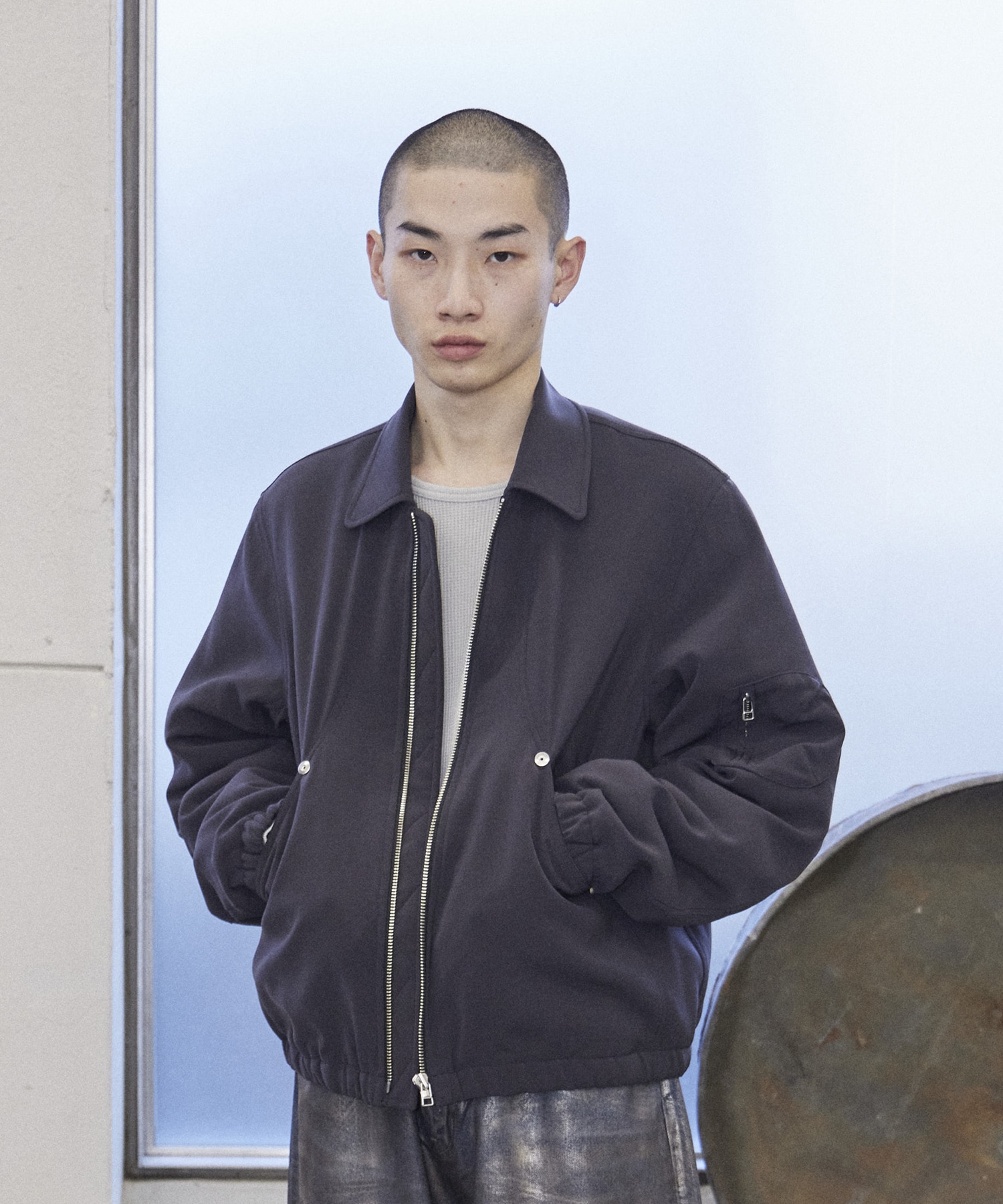 ショートボンバージャケット(1 DARK GREY): CONZ: MENS｜CONZ ONLINE STORE