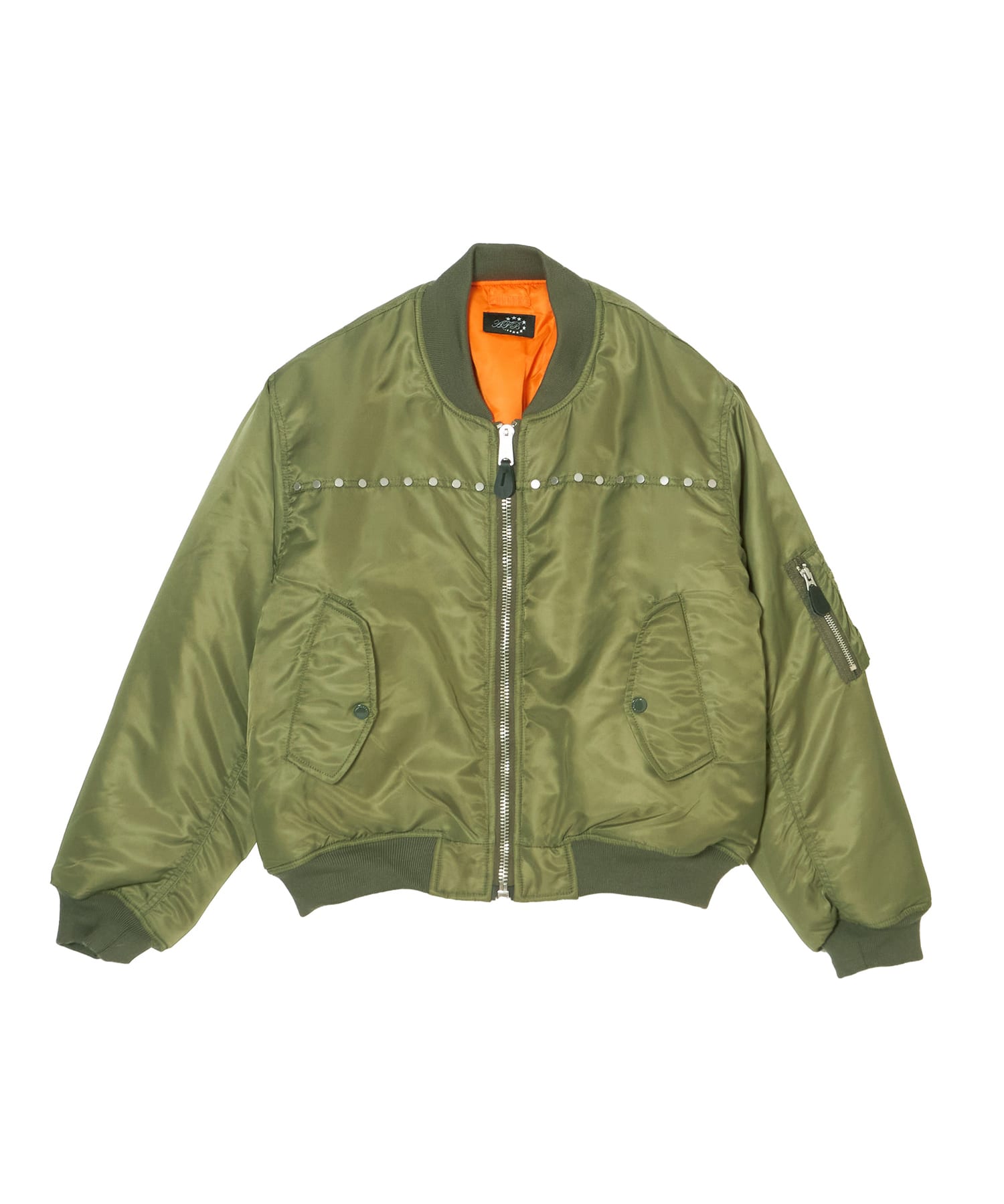 PUFFER STUDDED BOMBER(M GREEN): AFB: MENS｜CONZ ONLINE STORE
