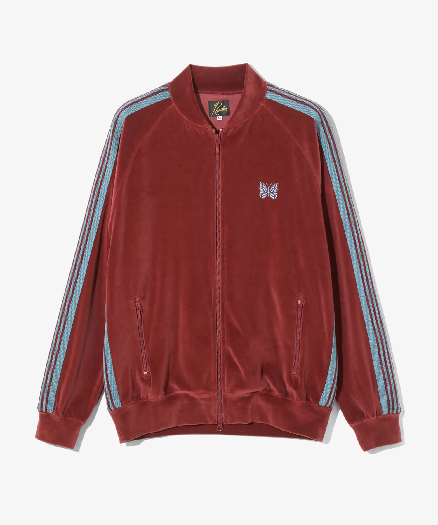 Rib Collar Track Jacket C/PE Velour(S BLACK): Needles: MENS｜CONZ