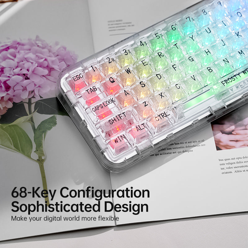 CoolKiller CK68 Wireless Hot Swappable OLED Mechanical Keyboard