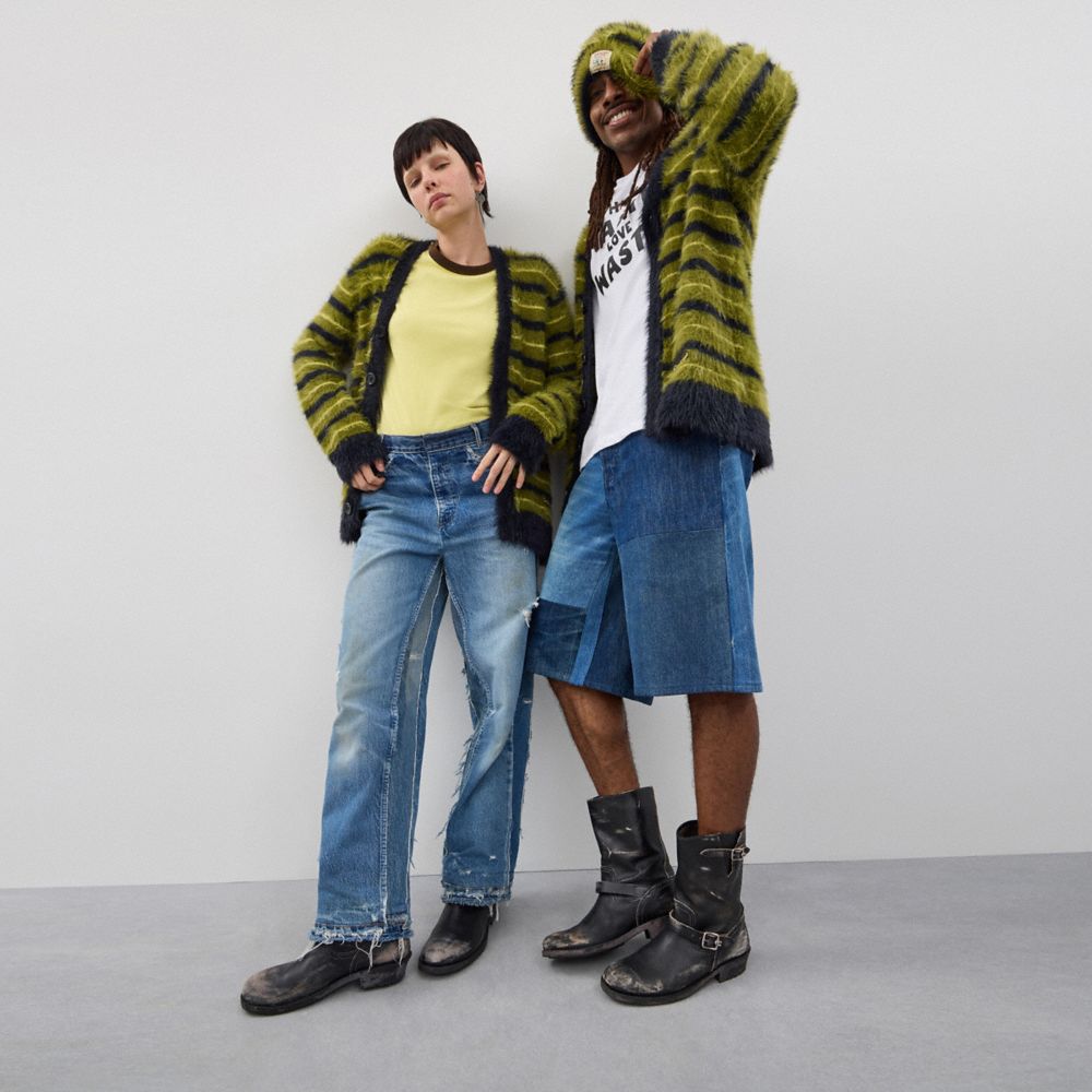 公式】COACH – コーチトピア™ | ファジー ニット カーディガン