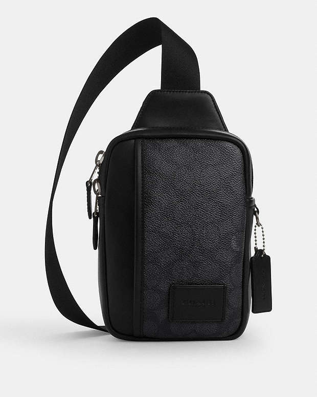 公式】コーチアウトレット | エッジ L パック・シグネチャー キャンバス