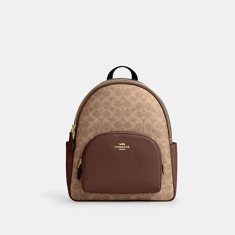 COACH® Outlet | Court Backpack In Signature Canvas