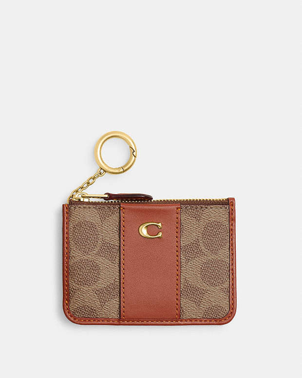 COACH® SE | Essential Mini Id Card Case In Signature Canvas