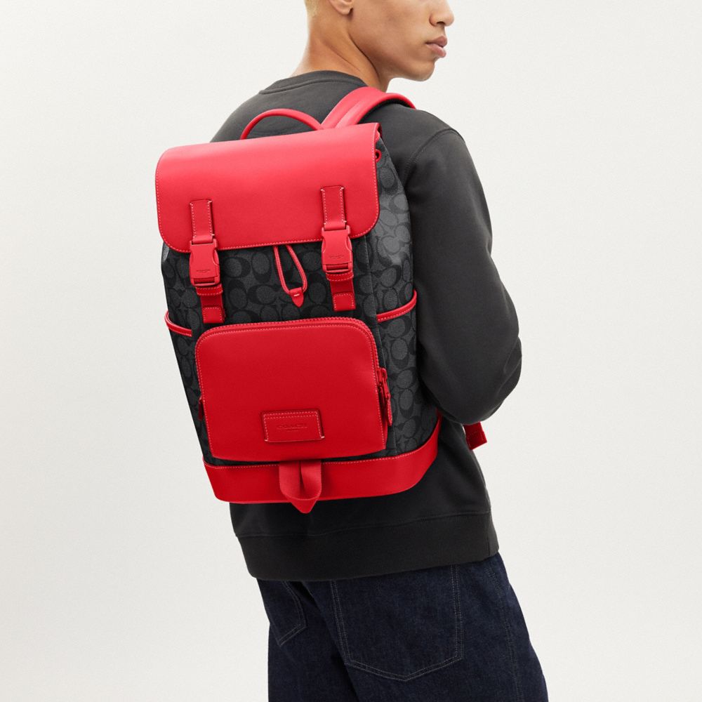 公式】コーチアウトレット | トラック バックパック・カラーブロック