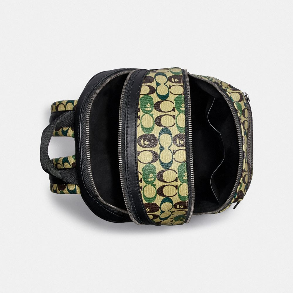 COACH® | Bape X Coach Academy Backpack In Signature Canvas With