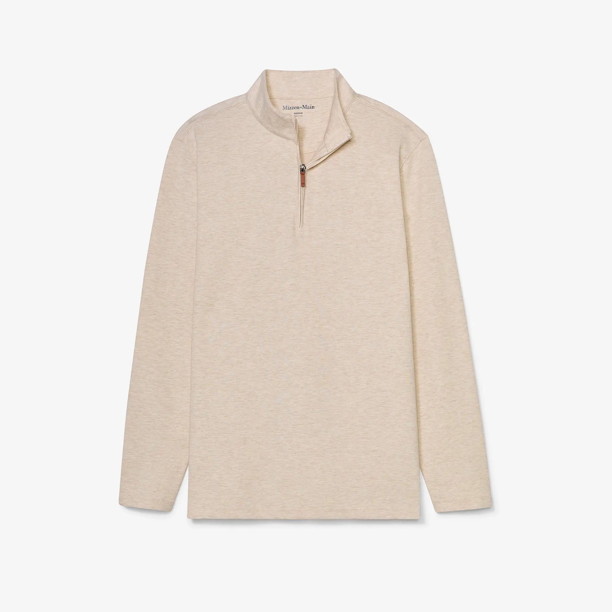 Mizzen + Main Men's KPI Quarter Zip - Oyster Heather - BHI