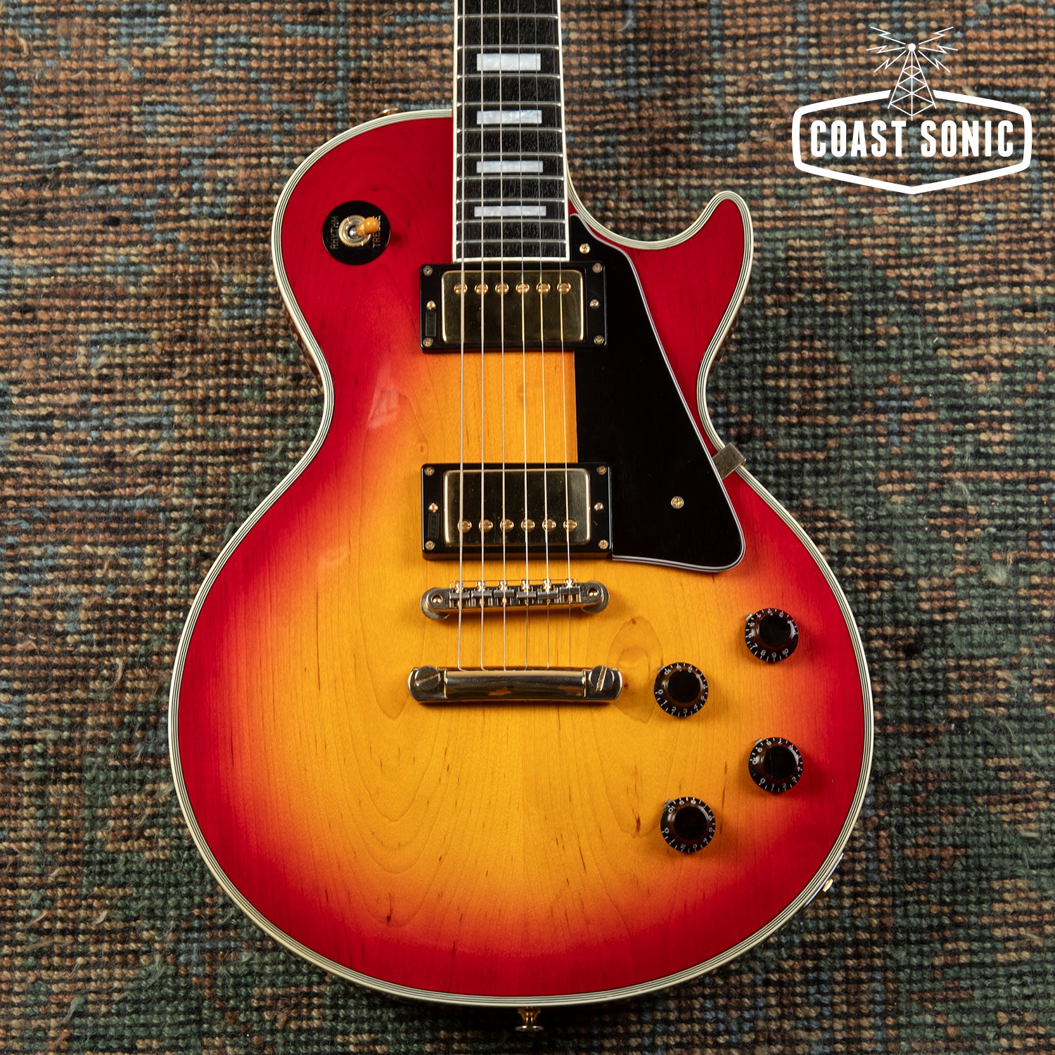 1991 Burny RLC-70 Les Paul Custom Cherry Burst made in Japan