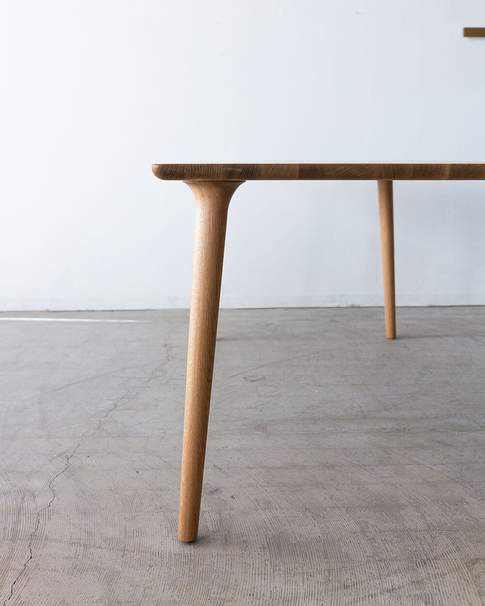 BRIDGE ダイニングテーブル 160［NA］ホワイトオーク無垢材 / オイル