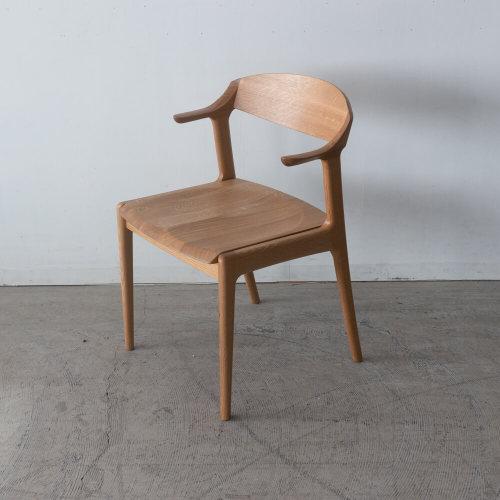 数量限定SALE］アームチェア DC354-1WU42（NR-CL）ホワイトオーク材