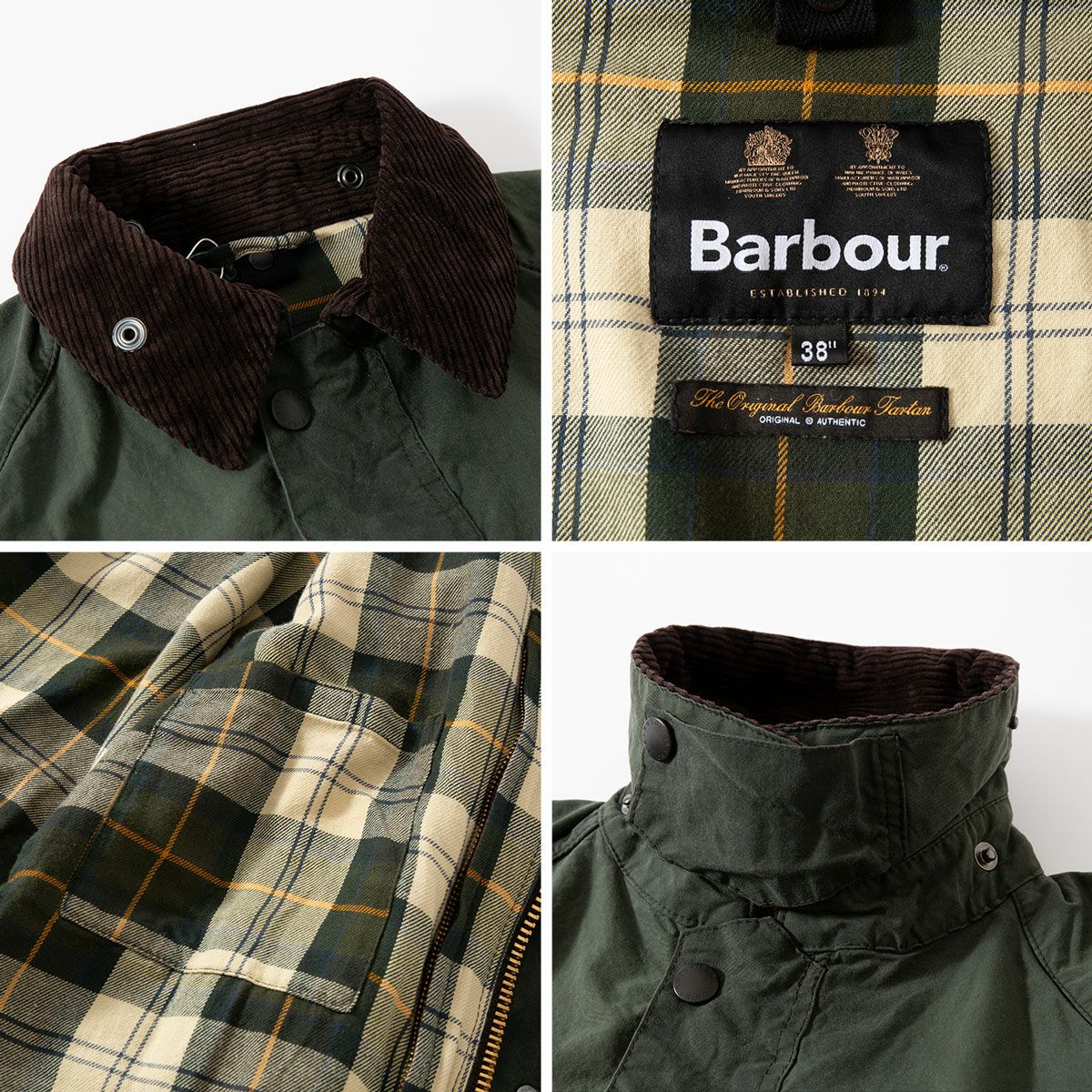 バブアー ウォッシュド ビデイル SL スリムフィット MWX1015 ノン