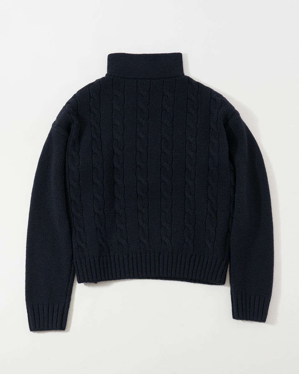 フレッドペリー ハーフジップ ケーブル ニット ジャンパー FRED PERRY