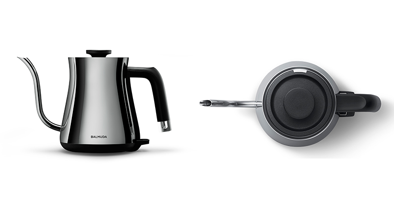 バルミューダの電気ケトル『BALMUDA The Pot』に待望の新色Chrome
