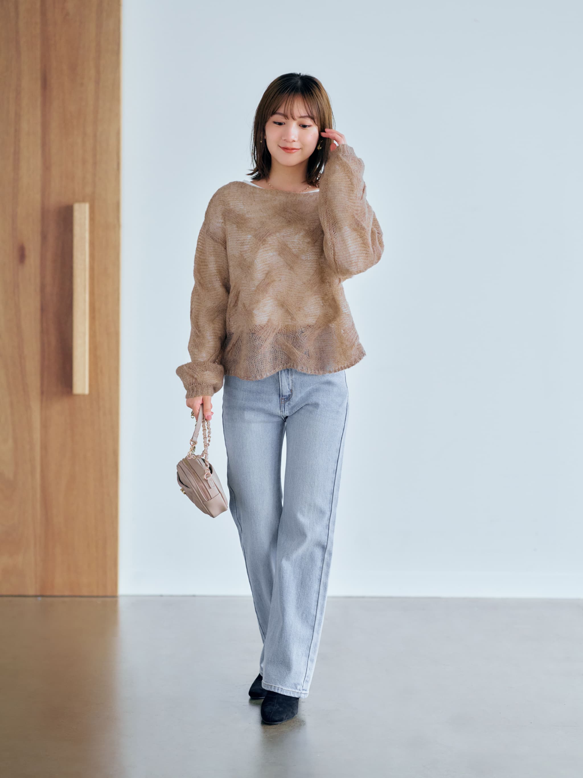 ソフトケーブルニット | 小柄・低身長女性向けファッション通販