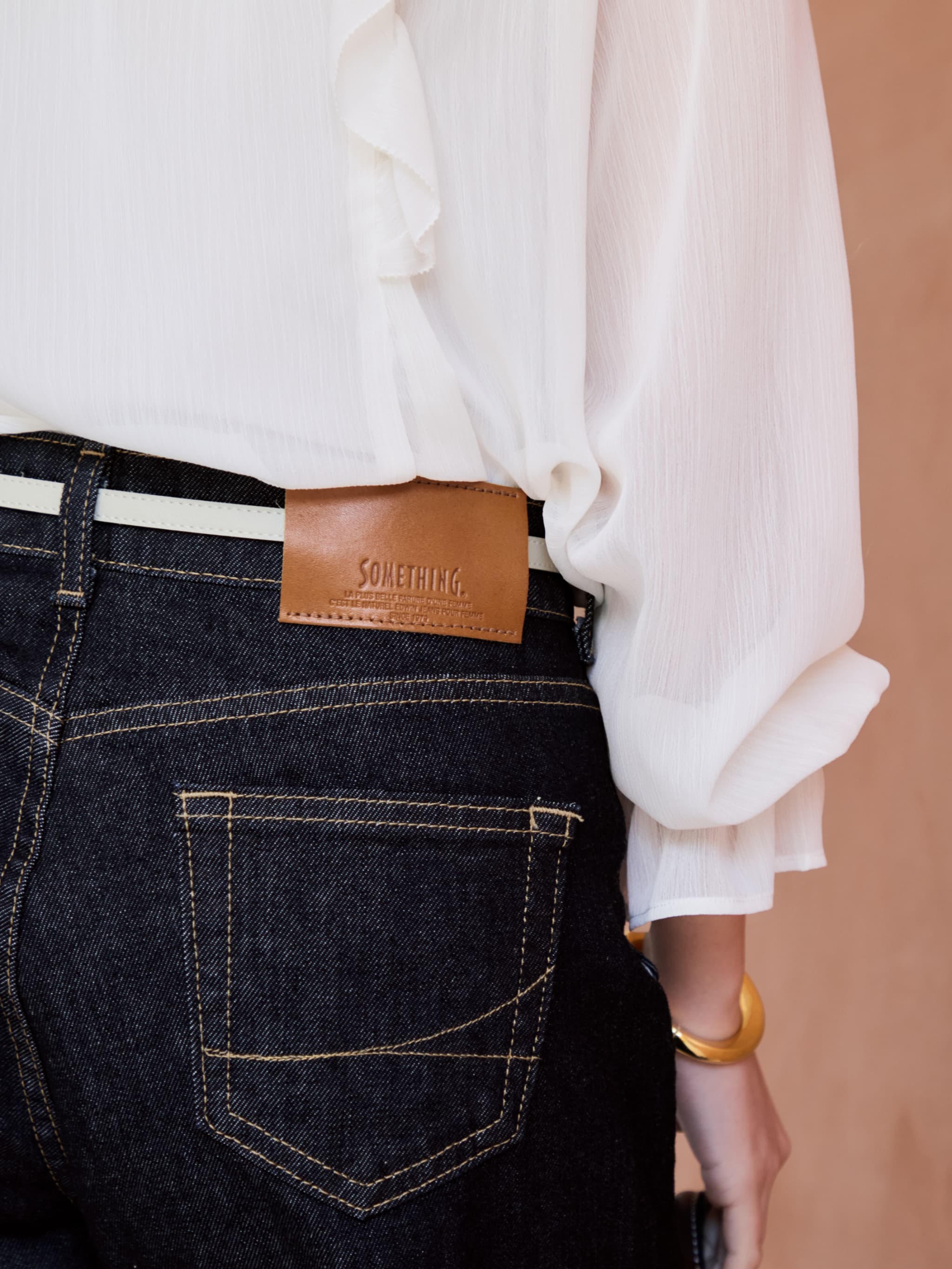 SOMETHINGコラボ】ベイカーストレートデニム-short & regular | 小柄