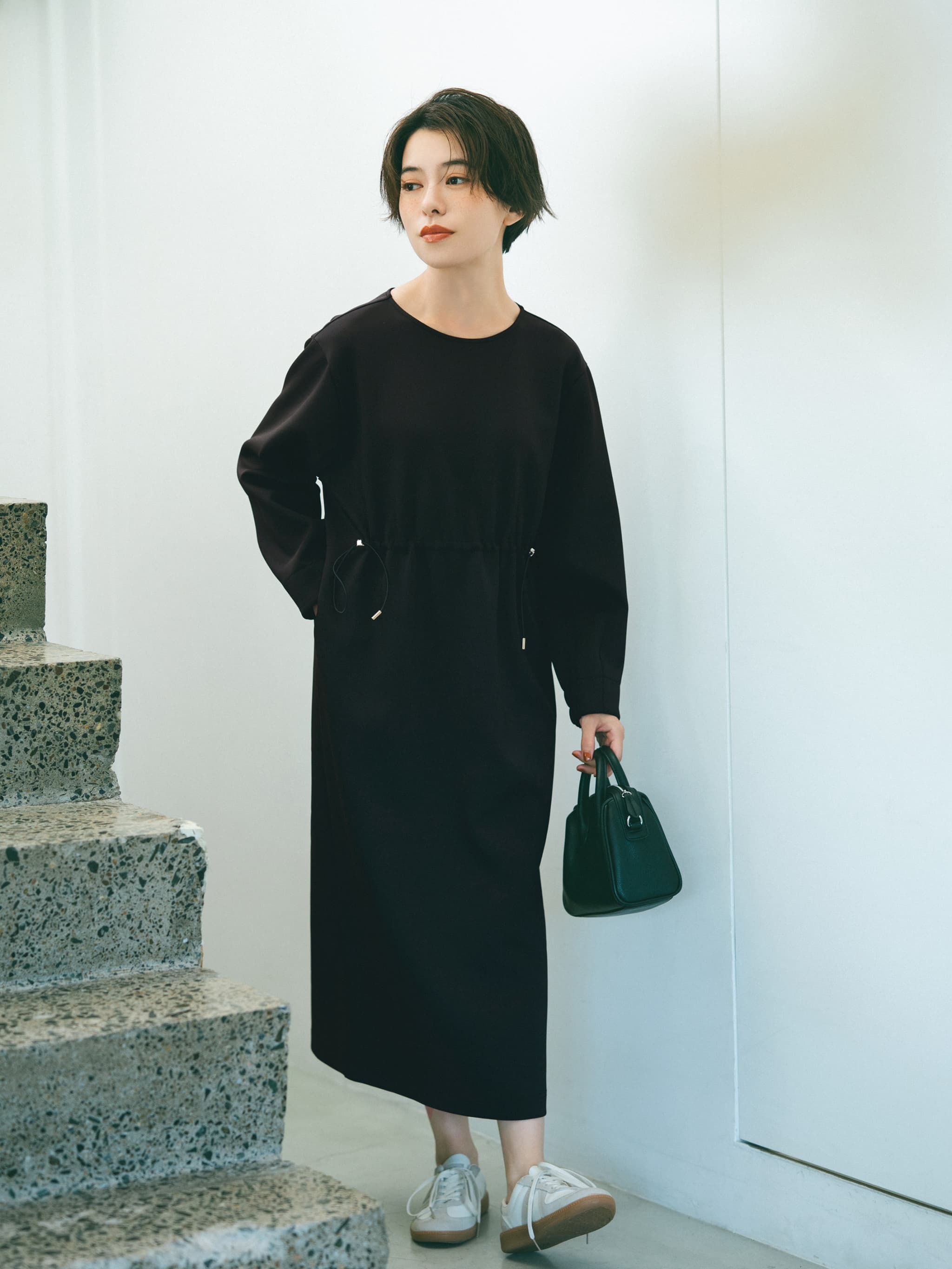 ドロストデザインダンボールワンピース-short & regular | 小柄・低