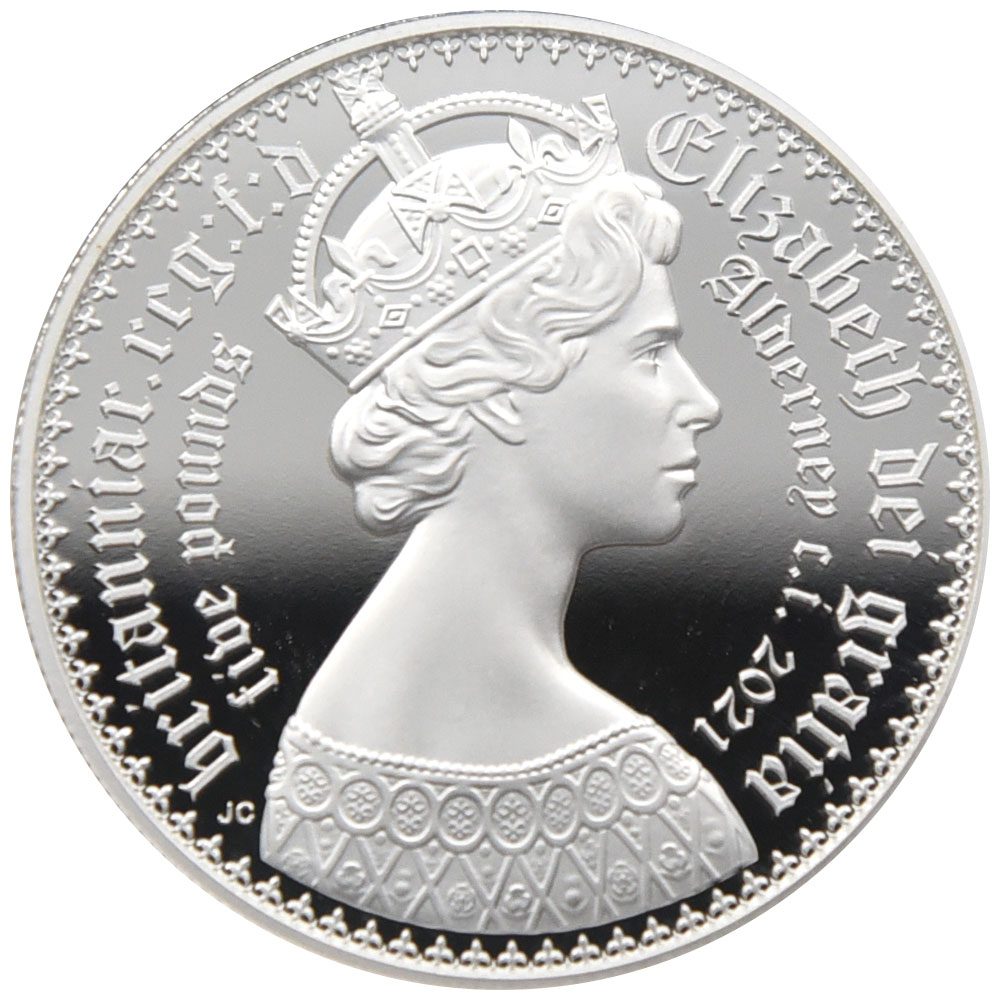 オルダニー 2021 ヴィクトリア 5ポンド 2オンス 銀貨 NGC PF70UC