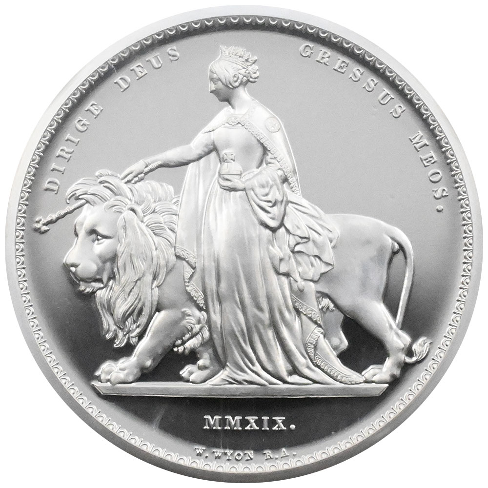 イギリス 2019 エリザベス2世 5ポンド 銀貨 NGC PF69UC ウナ＆ライオン
