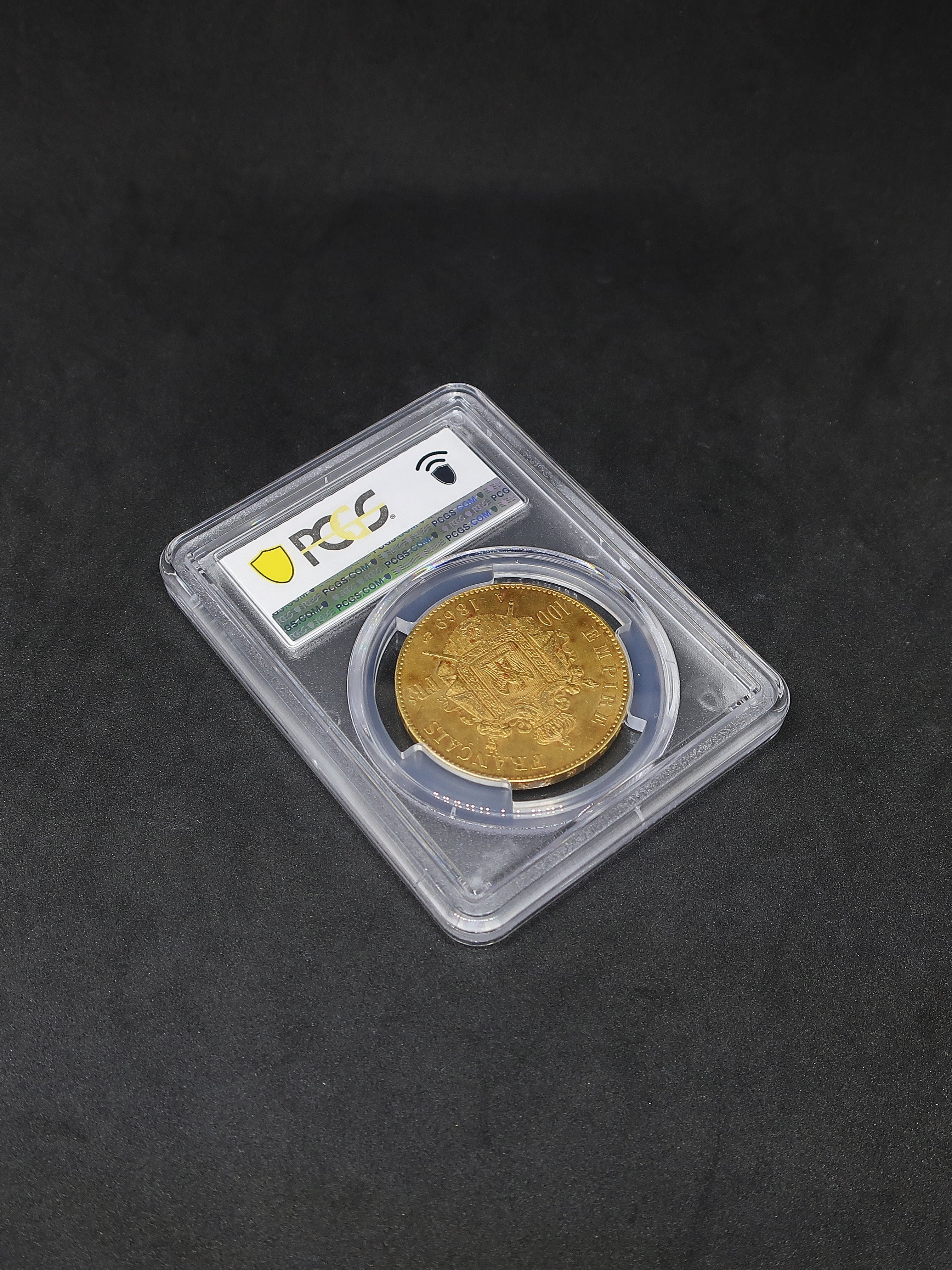 1869A フランス 100フラン金貨 皇帝ナポレオン3世 MS63 PCGS