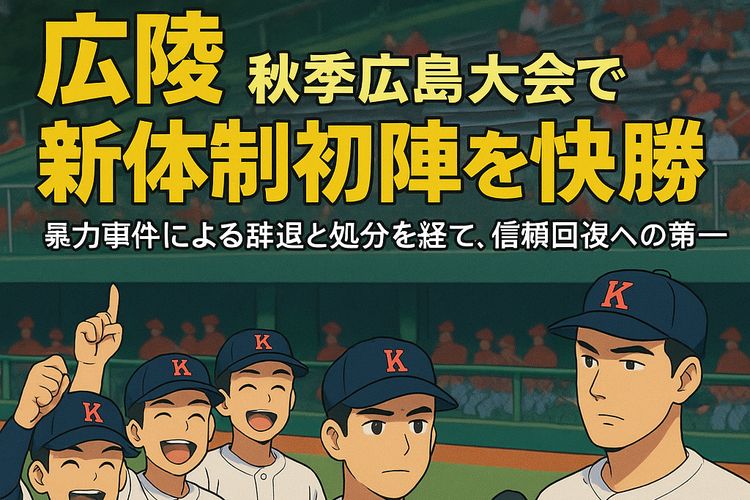 広陵、秋季広島大会で新体制初陣を快勝 - coki (公器）