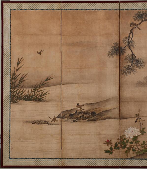 油彩】花鳥図【30号】 油彩】花鳥図【30号】 油彩】花鳥図【30号