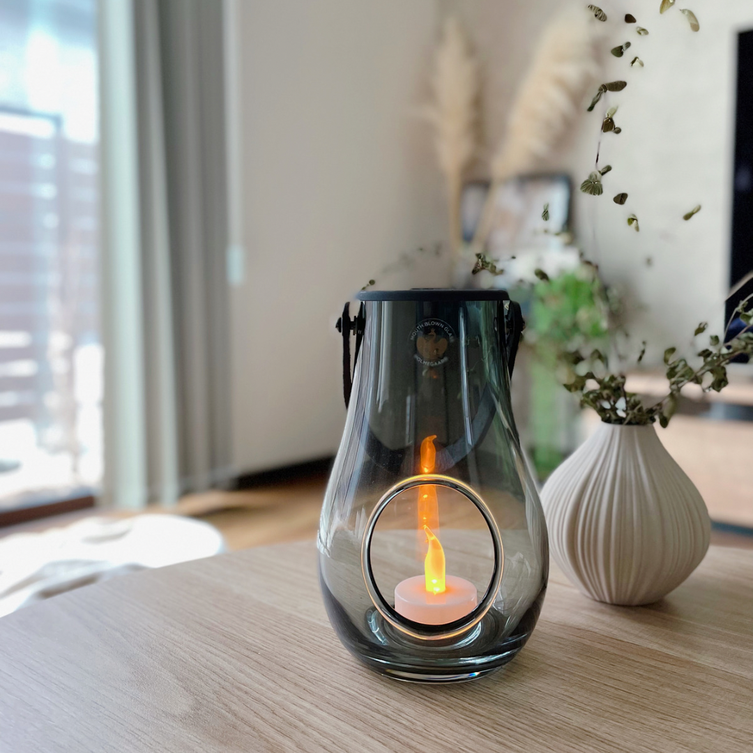 HOLMEGAARD ホルムガード ランタンSサイズ クリア スモーク 16cm