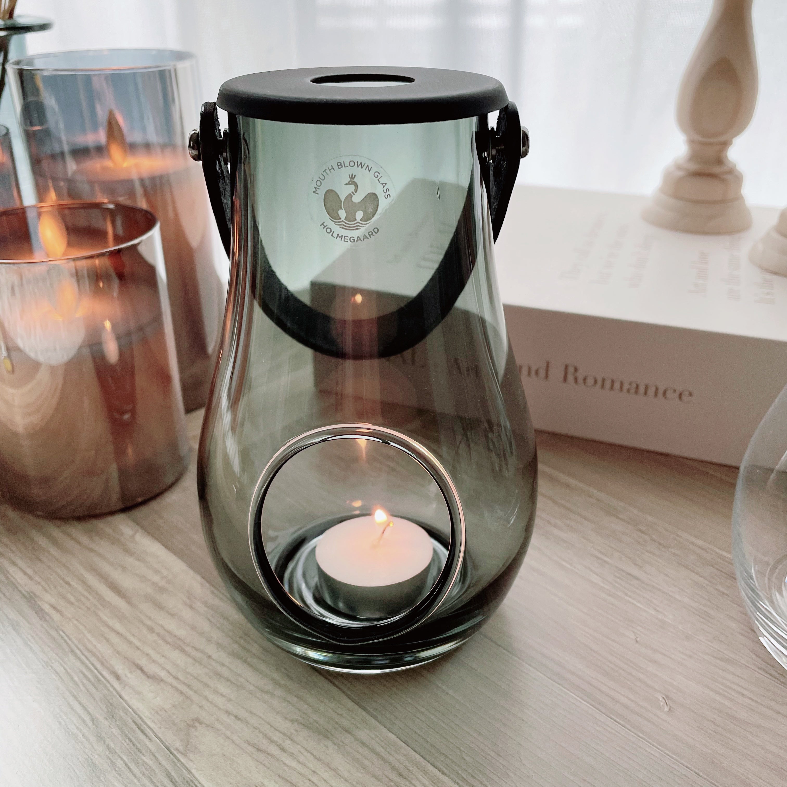HOLMEGAARD ホルムガード ランタンSサイズ クリア スモーク 16cm