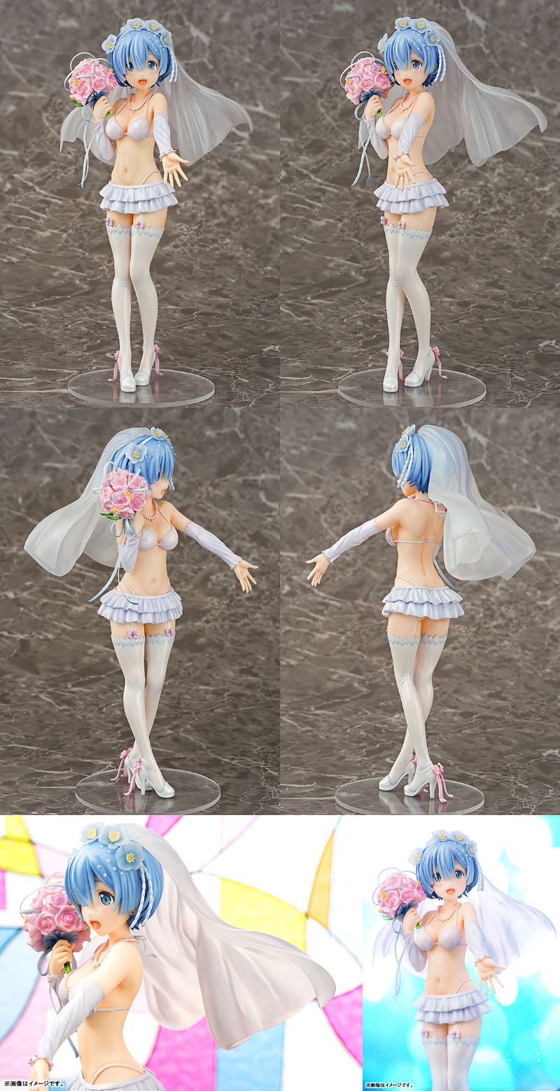 リゼロ レム&ラム&エキドナ&エミリア ”ウェディングver” フィギュア発売!