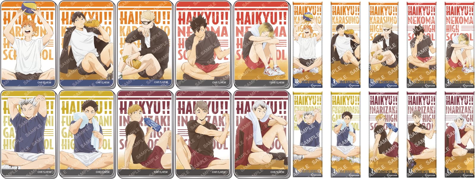 ハイキュー!! 描き下ろし”クールダウン”イラストを使用したグッズ 8月発売