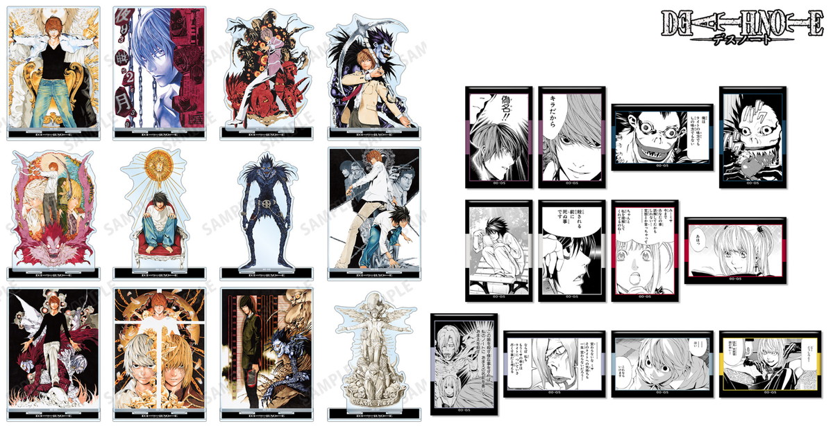 DEATH NOTE 原作コマや表紙イラスト使用 アクスタなど新作グッズ 発売