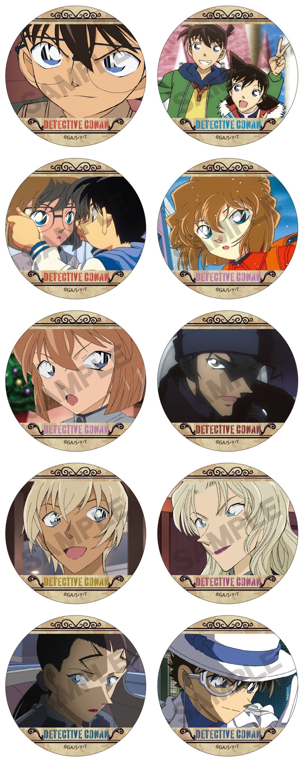 名探偵コナン 安室らの場面写を使用「トレーディング缶バッジ」1月発売!