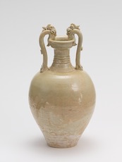 九州国立博物館 | 収蔵品データベース | 白釉龍耳瓶