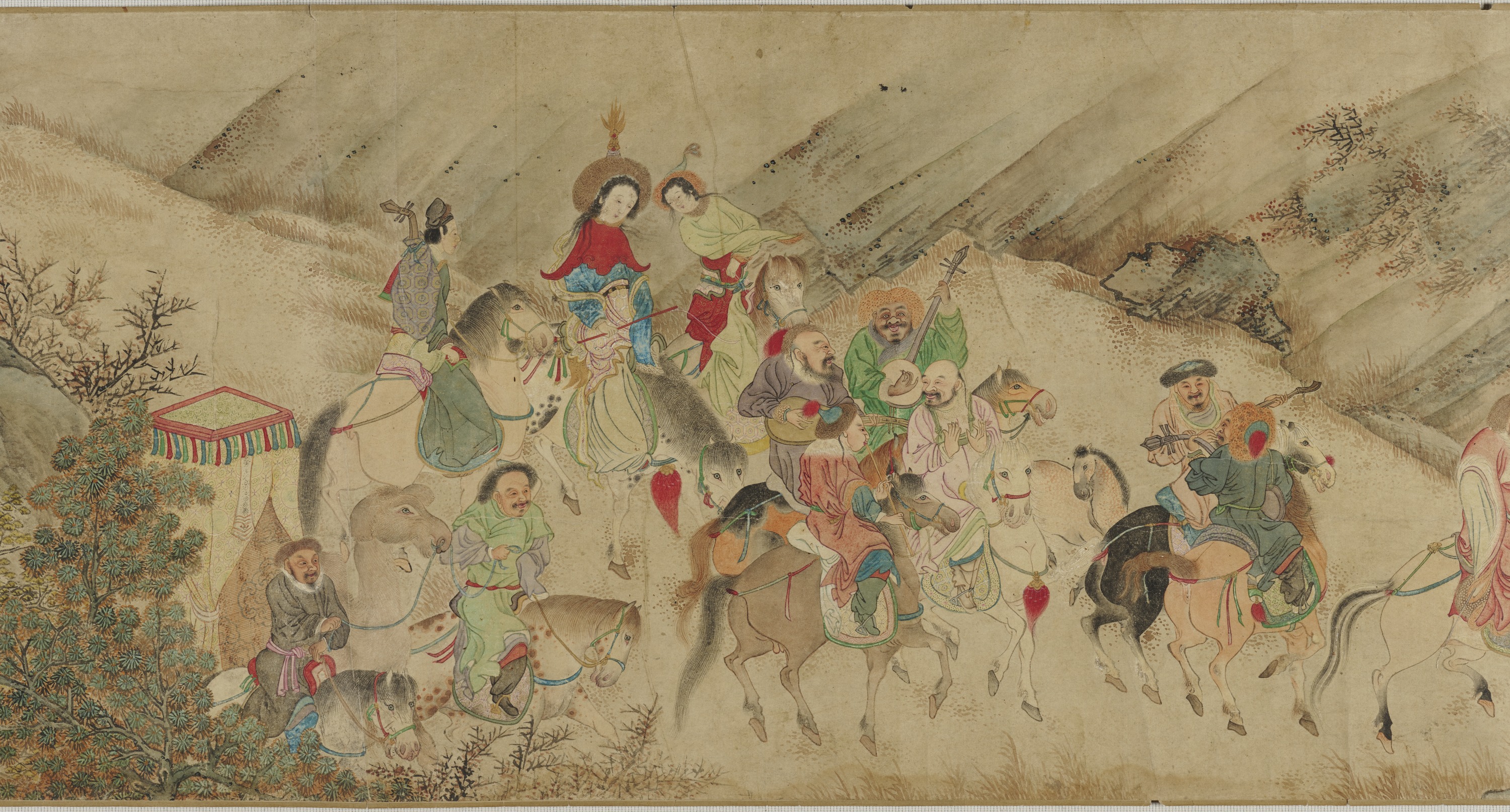 九州国立博物館 | 収蔵品データベース | 韃靼人狩猟図巻