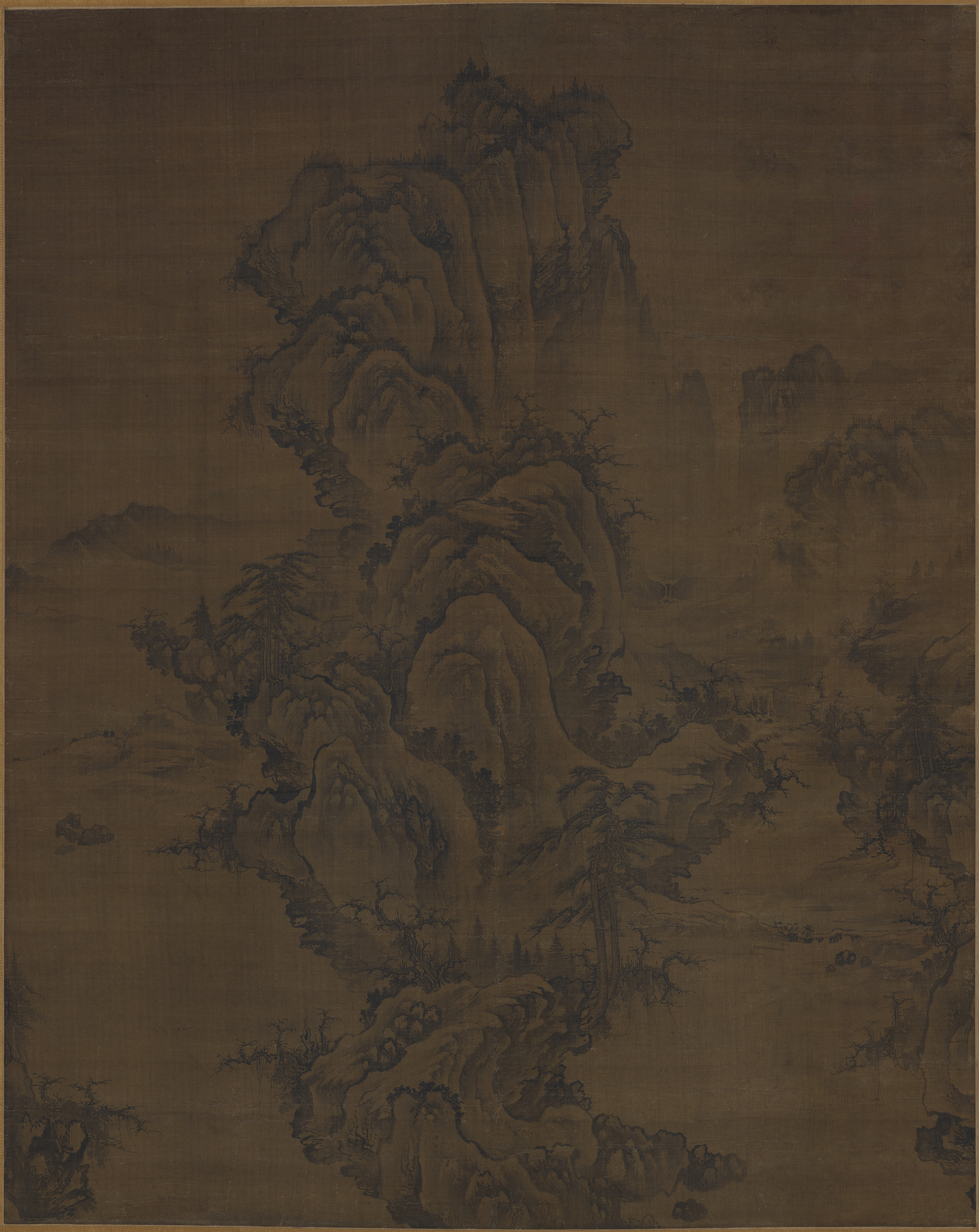 九州国立博物館 | 収蔵品データベース | 倣郭煕秋景山水図