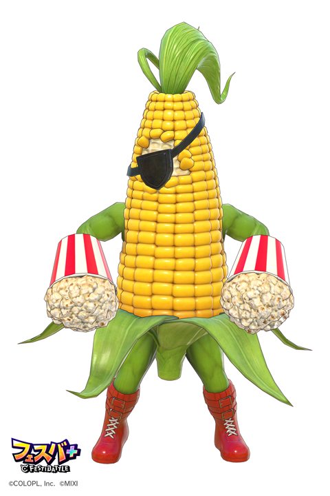 フェスバ+』、新ヒーローとしてコーン・ポップ（CV：マンモス西尾）が