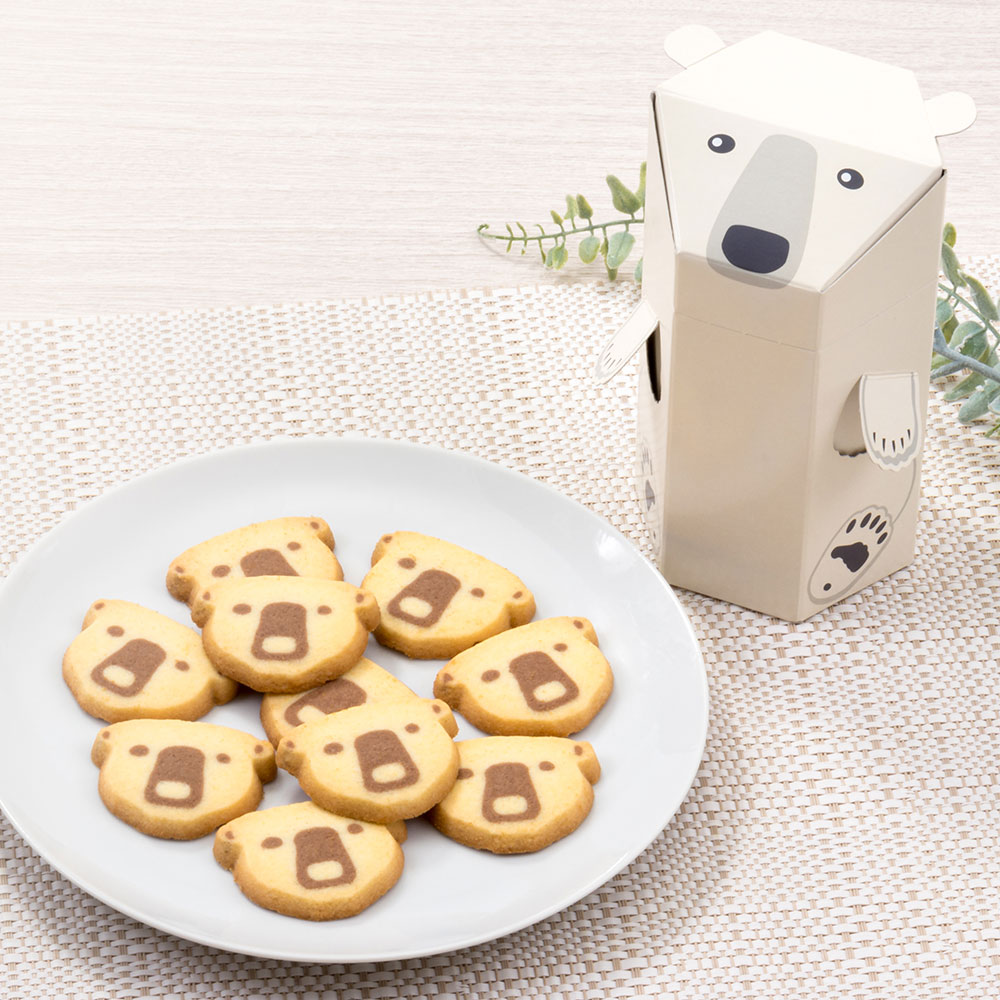 アイスボックスクッキー ホッキョクグマ│動物 カロラータ オンライン