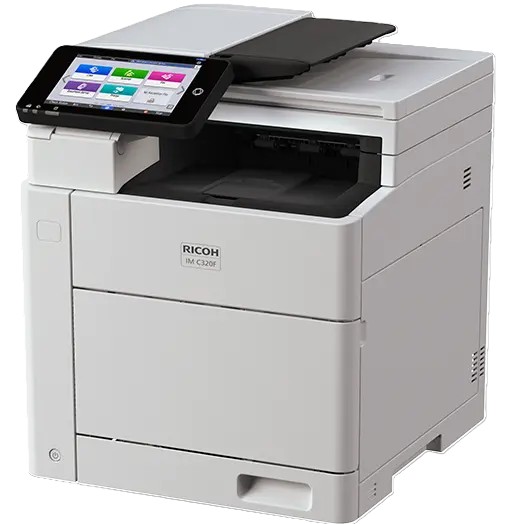 Ricoh IM C320F Color Laser MultiFunction Copier - CopyFaxes