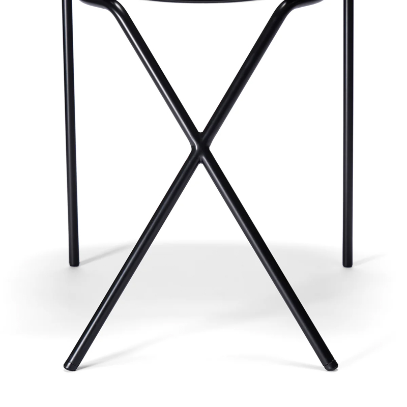 TCS クロスレッグ サイドチェア グロス ブラック｜5%point | THE