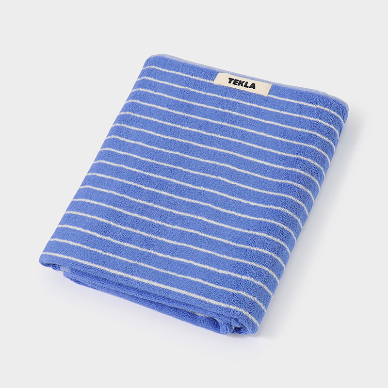 TEKLA（テクラ）【バスタオル】 ティールグリーンストライプ｜5%point