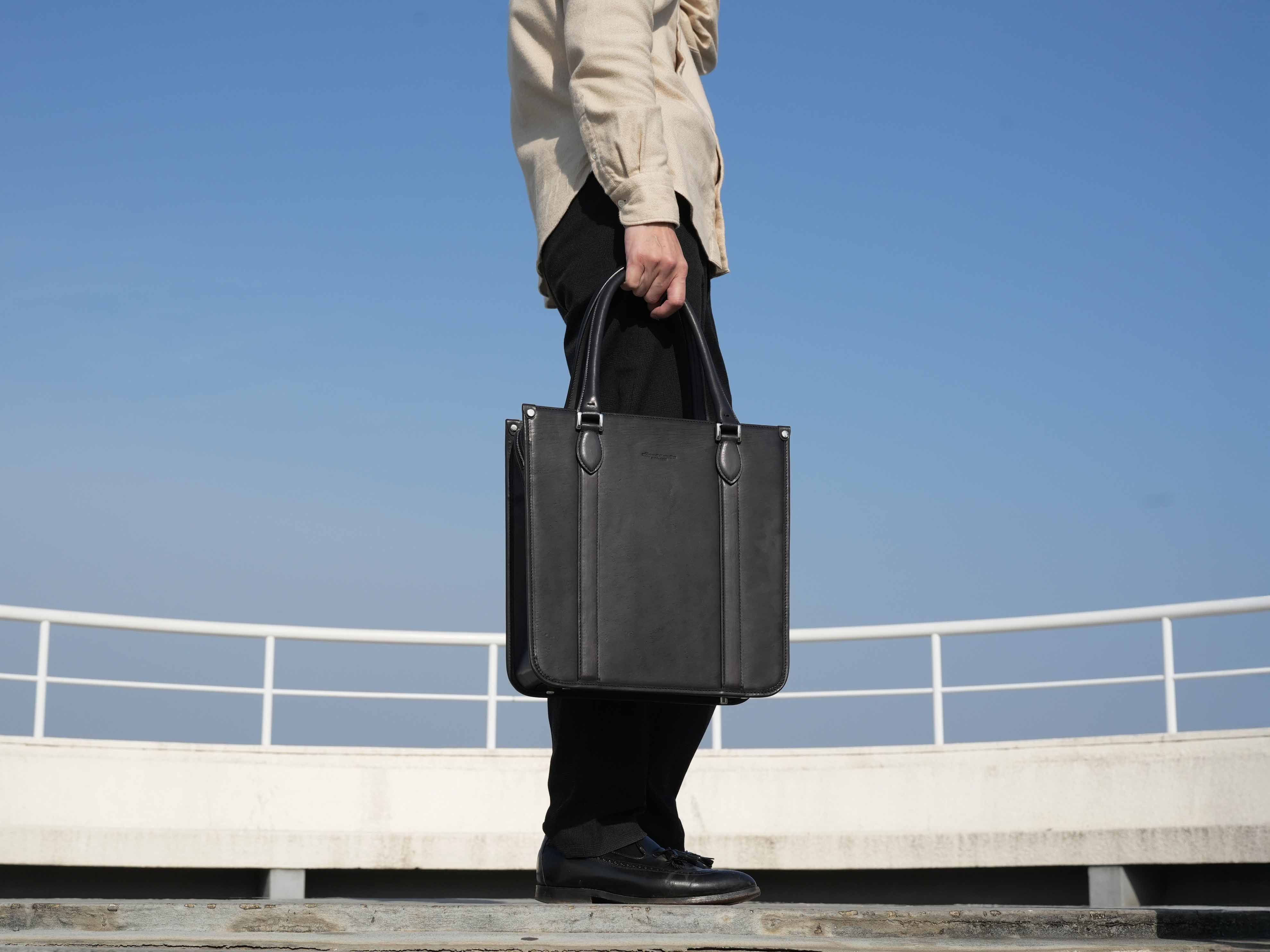 Vertical Tote Bag -DERBY TOTE-｜THE WARMTHCRAFTS-MANUFACTURE