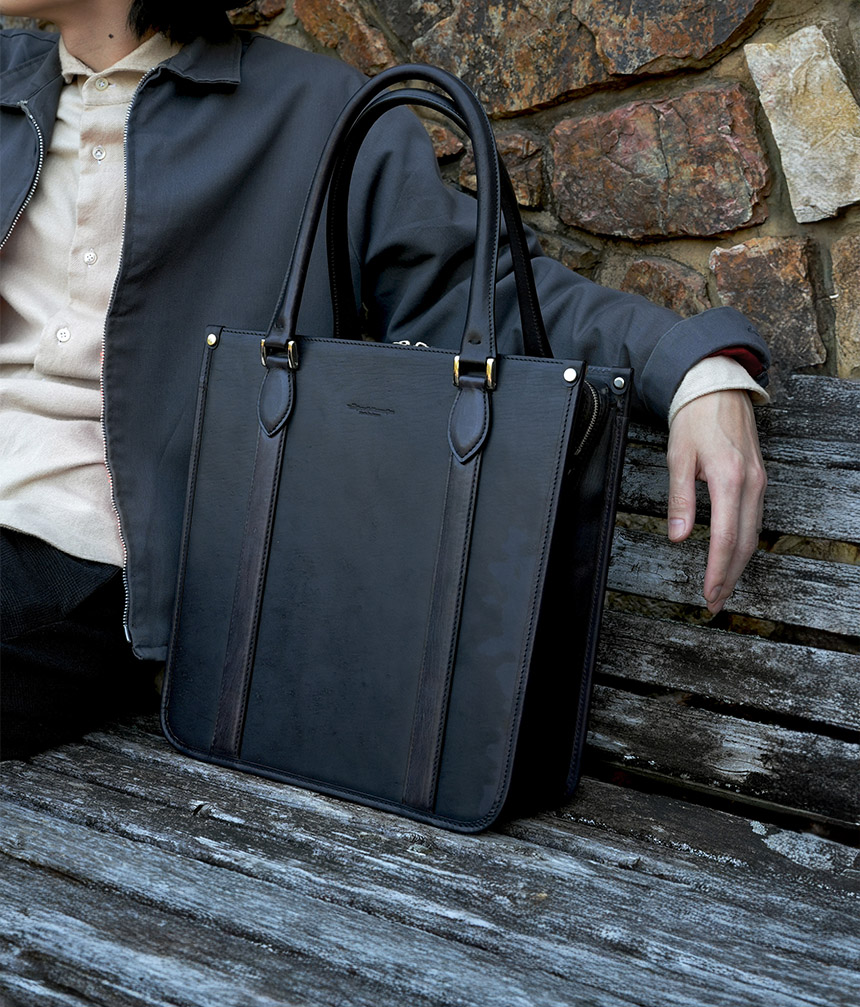 Vertical Tote Bag -DERBY TOTE-｜THE WARMTHCRAFTS-MANUFACTURE