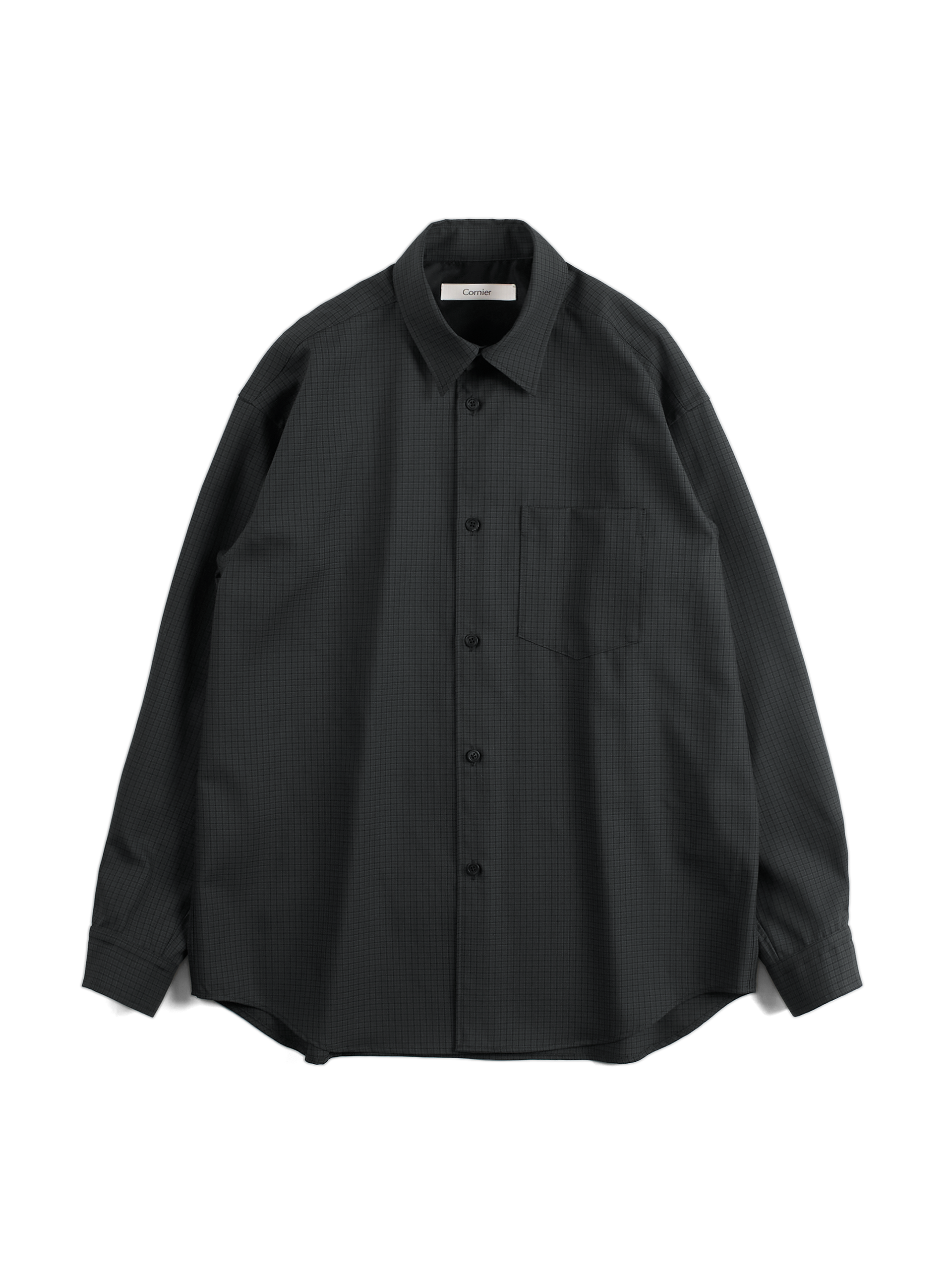 Super160_sWOOL_SILKCHECKSHIRTS