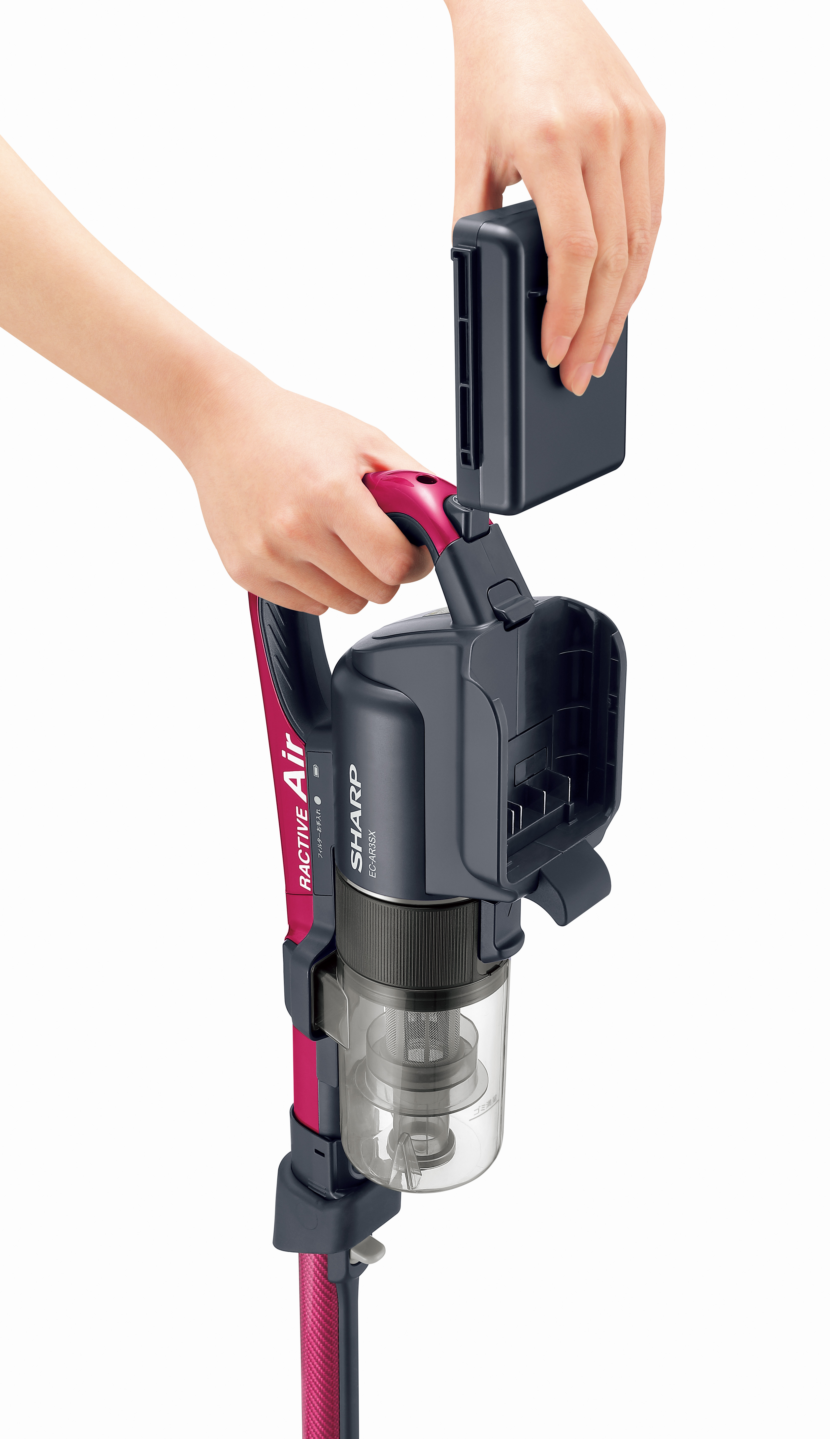 SHARP EC-AR3S-P 充電式掃除機 ピンク コードレススティック掃除機「ラクティブ エア」<EC-AR3SX><EC-AR3S
