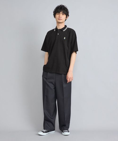 ワンポイントベア刺繍ポロシャツ