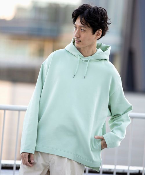 ダンボールフーディリラックスカラーパーカー