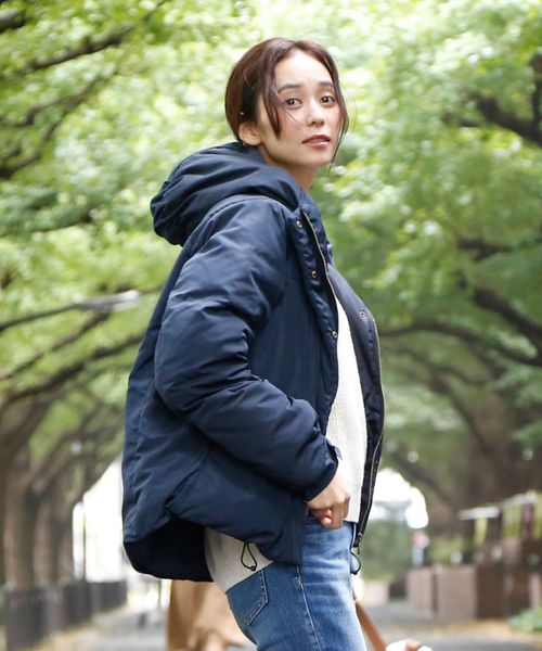 WEB限定・新色ベージュ追加】フレンチダックショートダウンコート