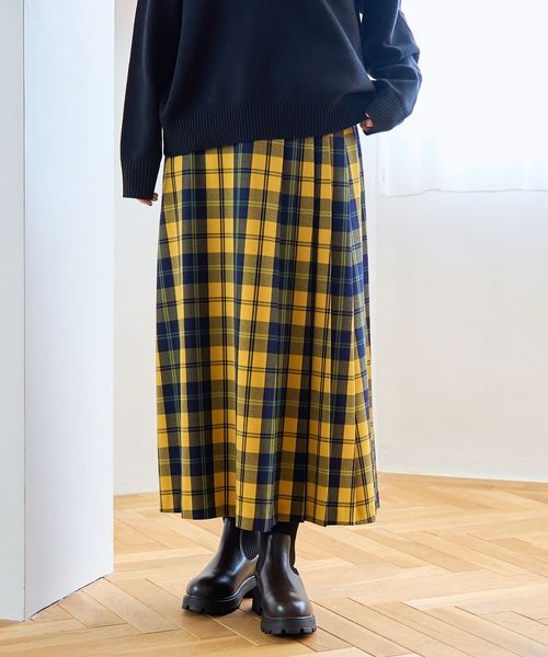昨年大人気】TRチェックプリーツスカート