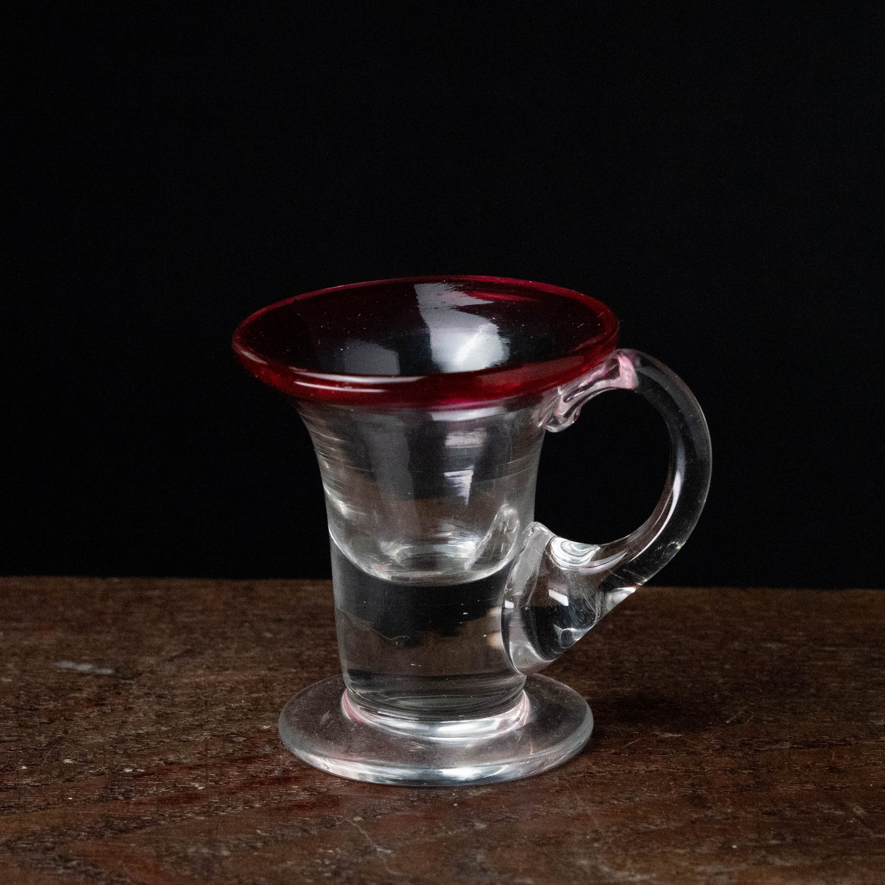 ガラス :: 赤縁 アイスクリームコップ | COTTOU.JP 骨董の通販