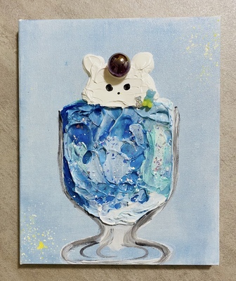 ☆国仲真由美☆綺麗なリトグラフ☆『卓上の静物：ガラス花瓶の花束と